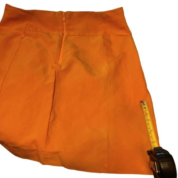 Chloe Egg Nog Yellow Origami Pleat Silk Mini Skirt Size 40T / 8 Tall US - Picture 8 of 8